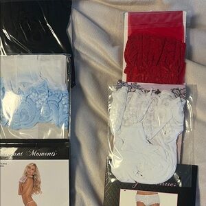 Elegant Lace thigh high stockings (4 pairs)